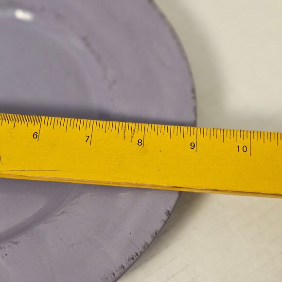 Pier 1 Nuevo Organic‎ Italy Viola Purple Dinner Plates lot of 2 - Picture 4 of 4